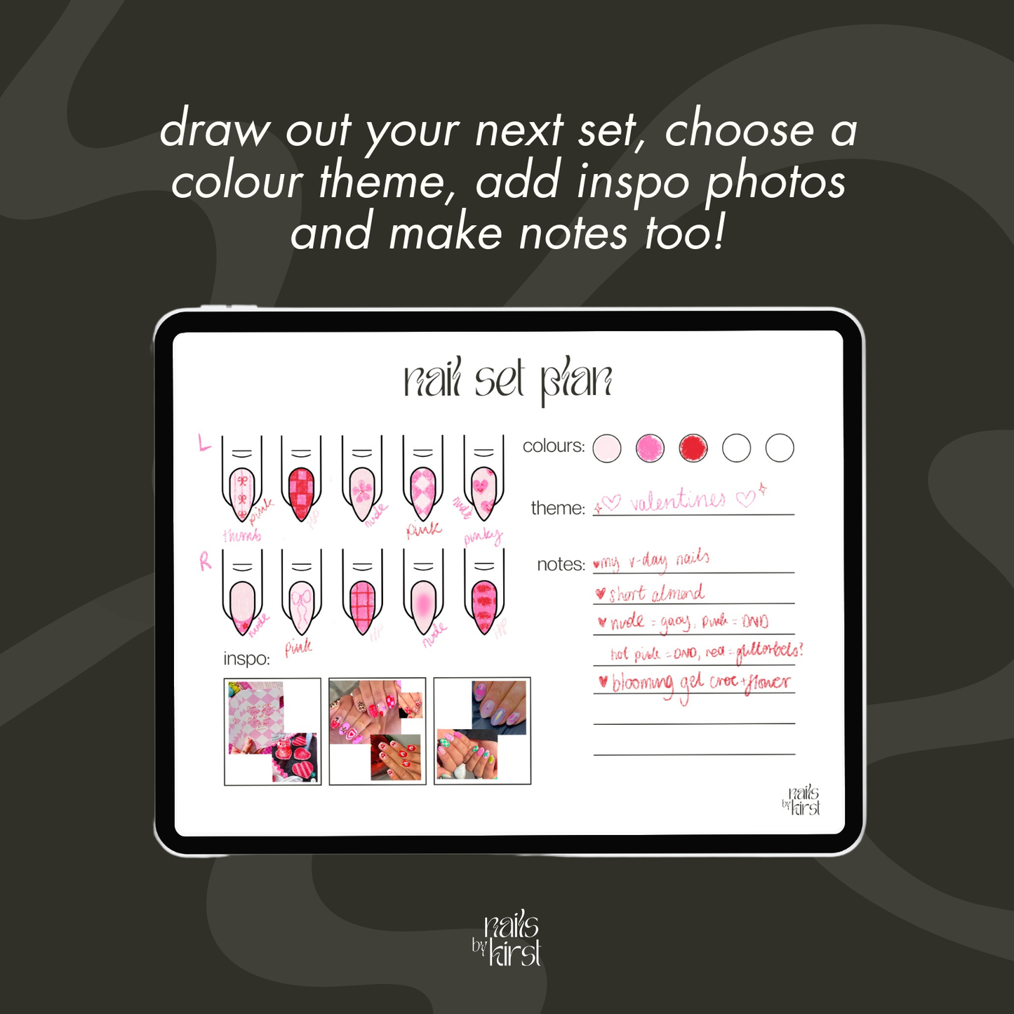 Nail Planning Sheets