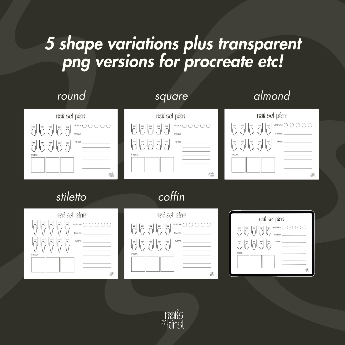 Nail Planning Sheets