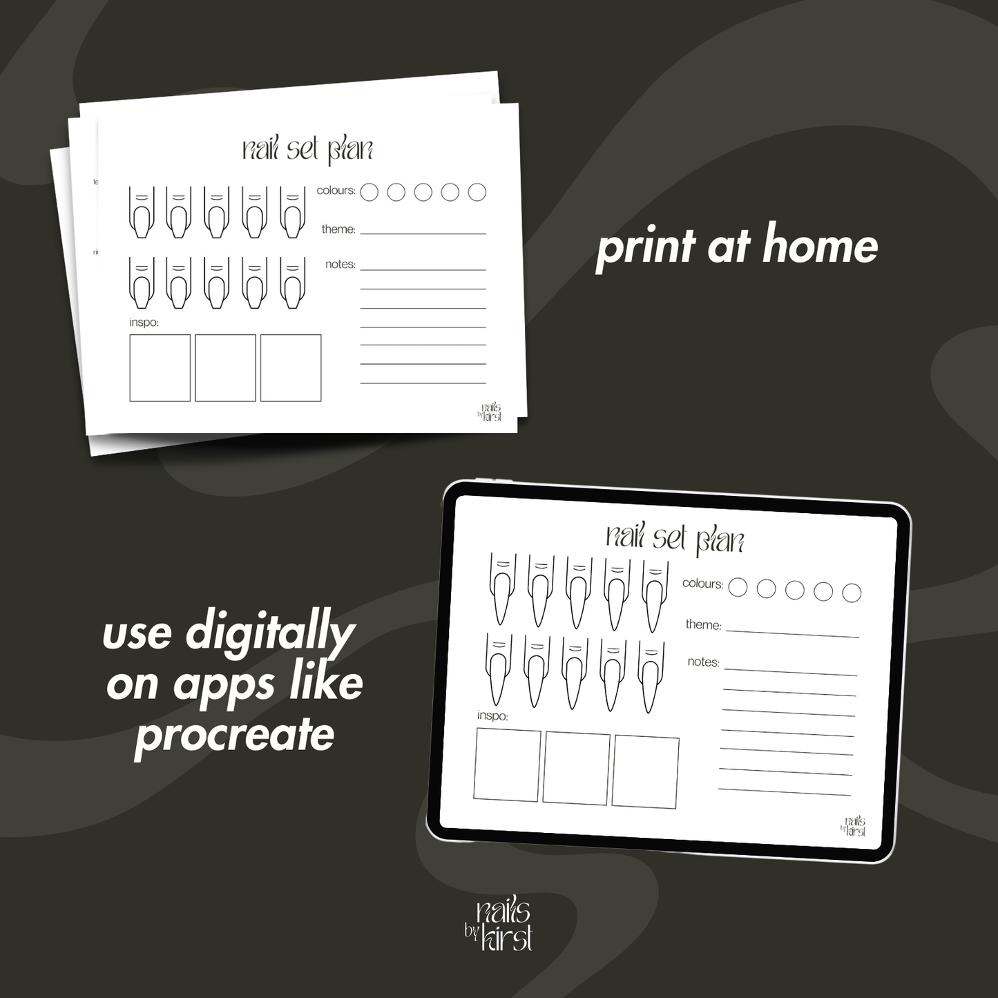 Nail Planning Sheets